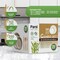 250-Piece Eco-Friendly Disposable Dinnerware Set with Biodegradable Plates, Cutlery, Cups, Degradable Tableware for Parties and Events